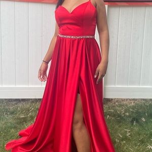 Prom dress red